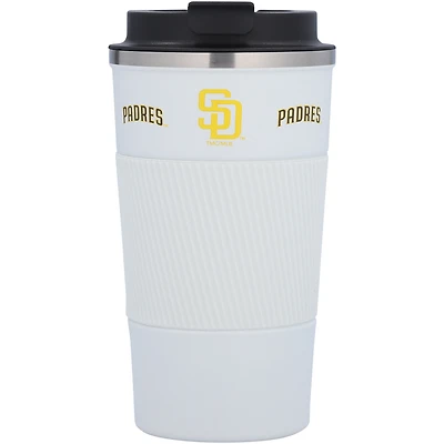 San Diego Padres 18oz Coffee Tumbler with Silicone Grip