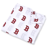 Infant Three Little Anchors White Boston Red Sox 47'' x 47'' Muslin Swaddle Blanket
