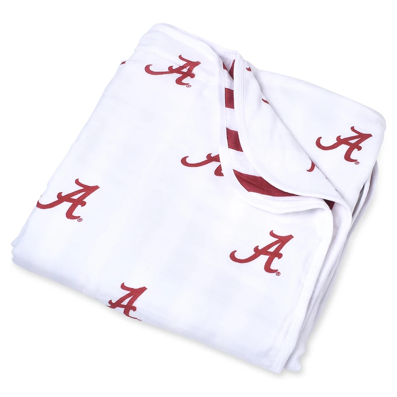 Infant Three Little Anchors Alabama Crimson Tide 47" x 47" Muslin 4-Layer Blanket