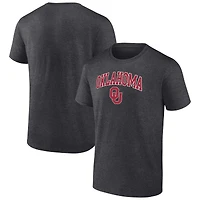 Men's Fanatics Heather Charcoal Oklahoma Sooners Campus T-Shirt