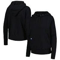 Women's Levelwear Black Los Angeles Dodgers Dream Icon Tab Pullover Hoodie