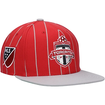 Men's Mitchell & Ness Red Toronto FC Team Pin Snapback Hat