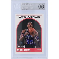 David Robinson San Antonio Spurs Autographed 1989-90 NBA Hoops #310 BAS Authenticated Rookie Card