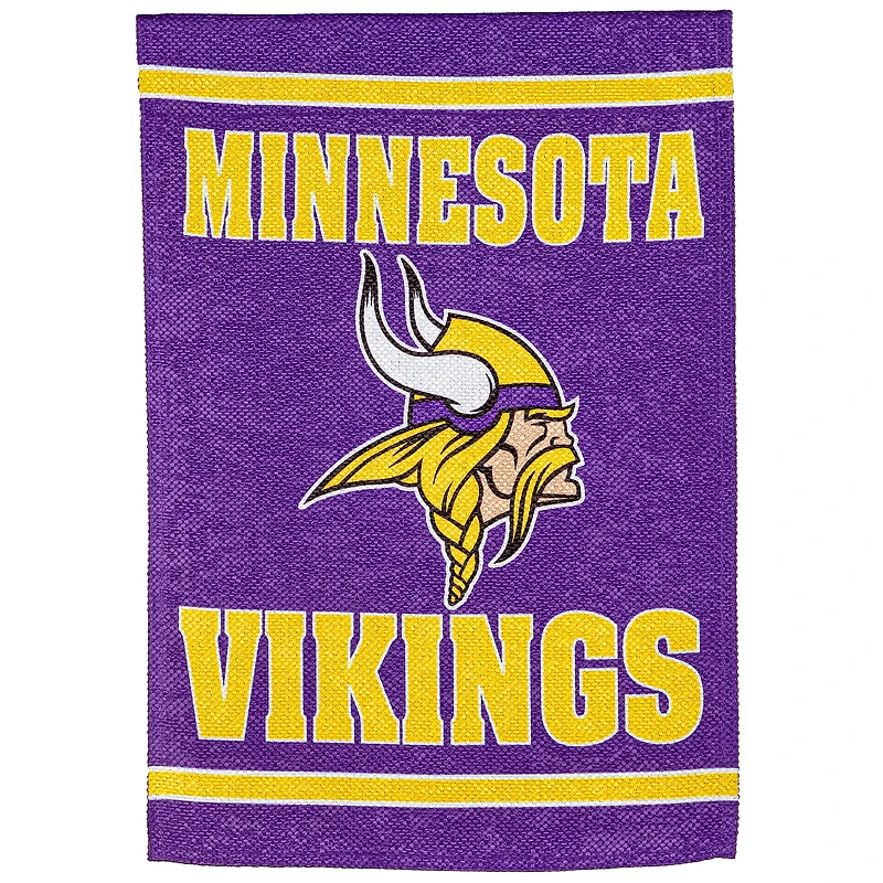 Minnesota Vikings 28" x 44" Double-Sided Embossed Suede House Flag