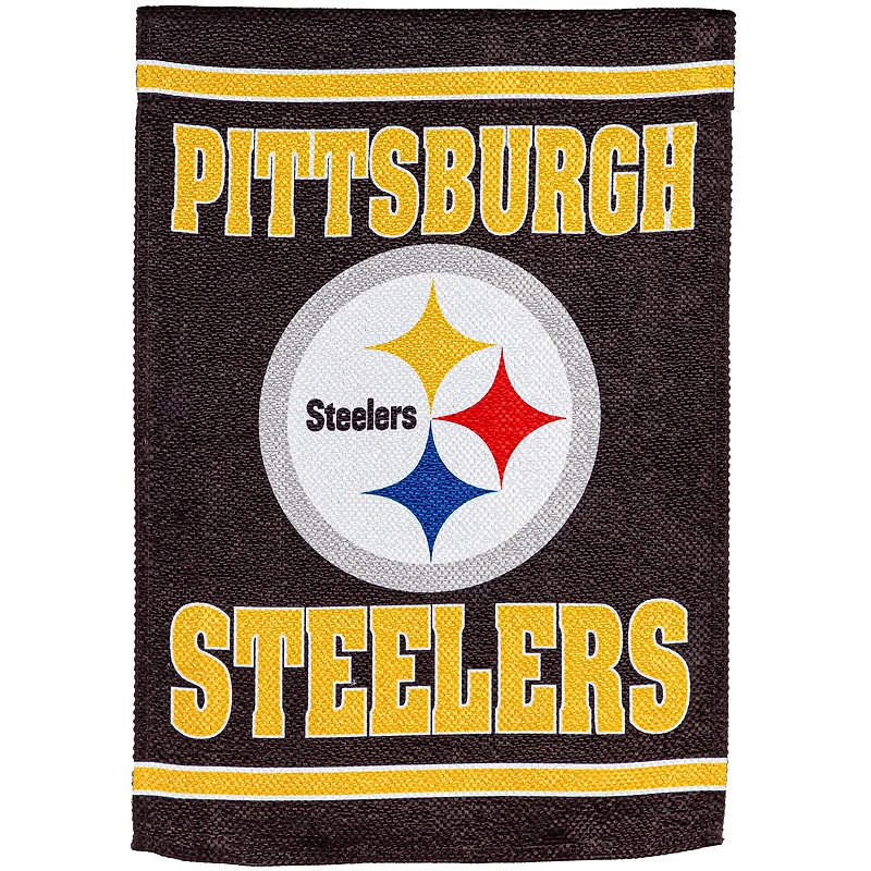 Pittsburgh Steelers 28" x 44" Double-Sided Embossed Suede House Flag