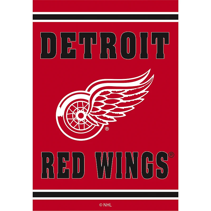Detroit Red Wings 28" x 44" Double-Sided Embossed Suede House Flag