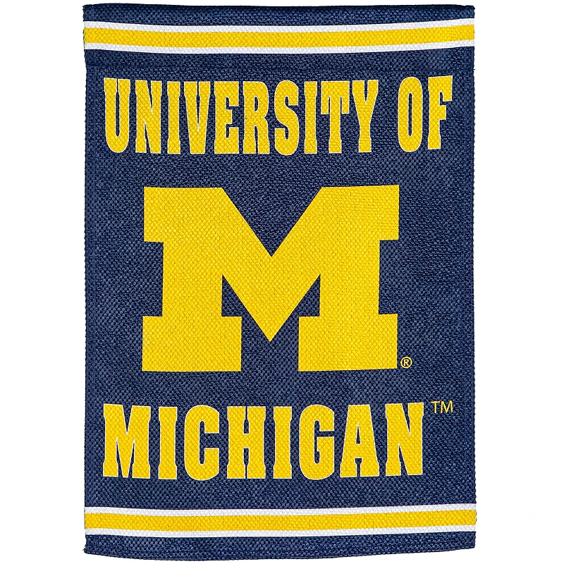 Michigan Wolverines 28" x 44" Double-Sided Embossed Suede House Flag