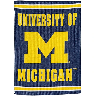 Michigan Wolverines 28" x 44" Double-Sided Embossed Suede House Flag