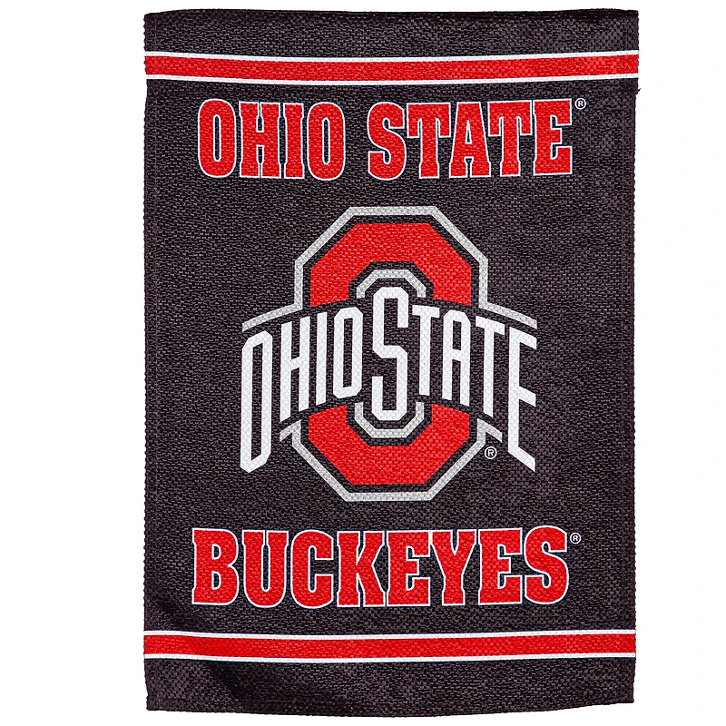 Ohio State Buckeyes 28" x 44" Double-Sided Embossed Suede House Flag