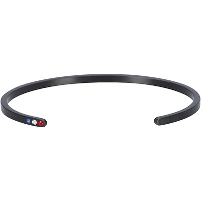 WristBend Team USA Black Steel Cuff Bracelet