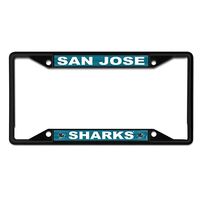 WinCraft San Jose Sharks Chrome Colored License Plate Frame