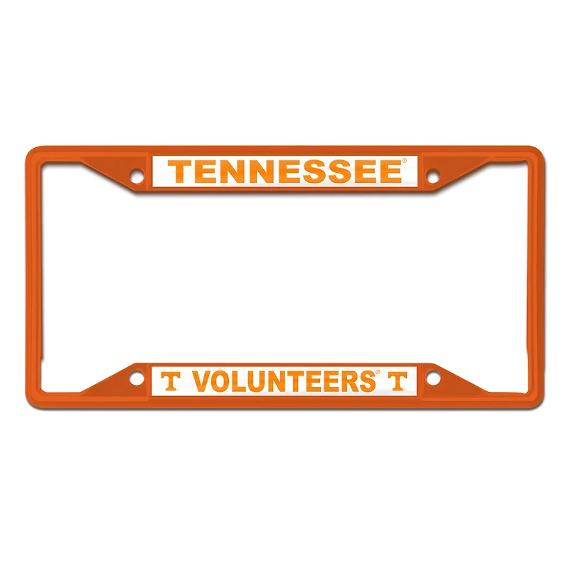 WinCraft Tennessee Volunteers Chrome Colored License Plate Frame