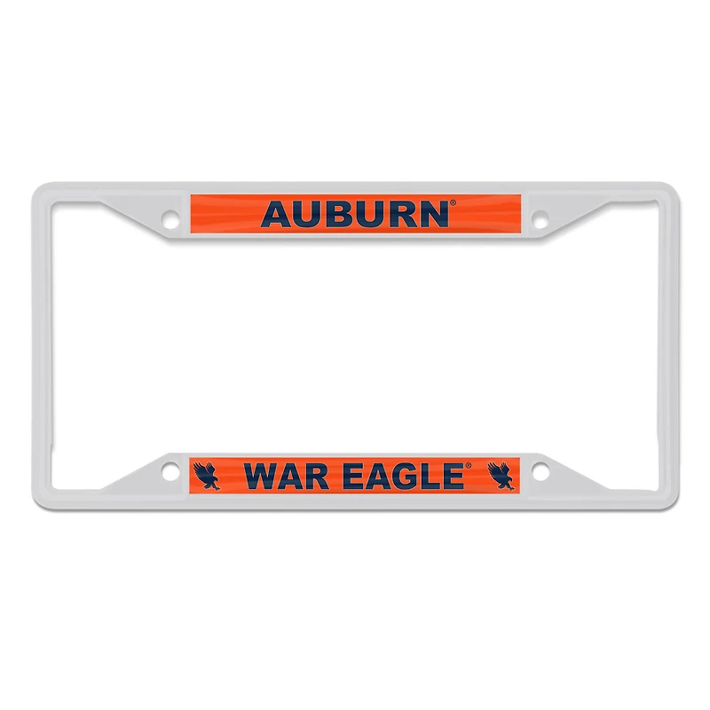 WinCraft Auburn Tigers Chrome Colored License Plate Frame