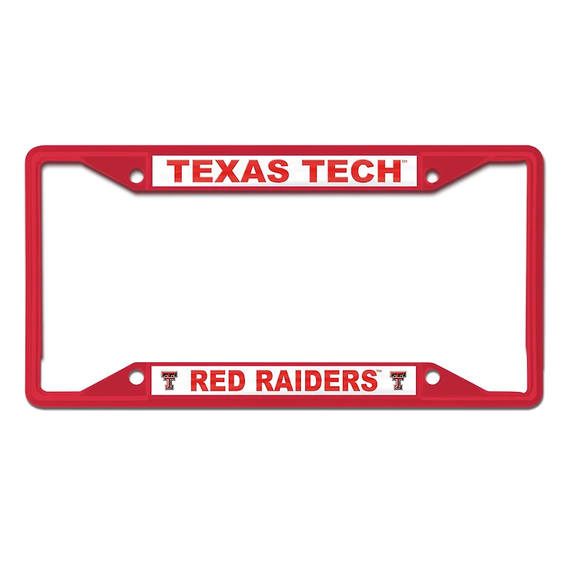 WinCraft Texas Tech Red Raiders Chrome Colored License Plate Frame