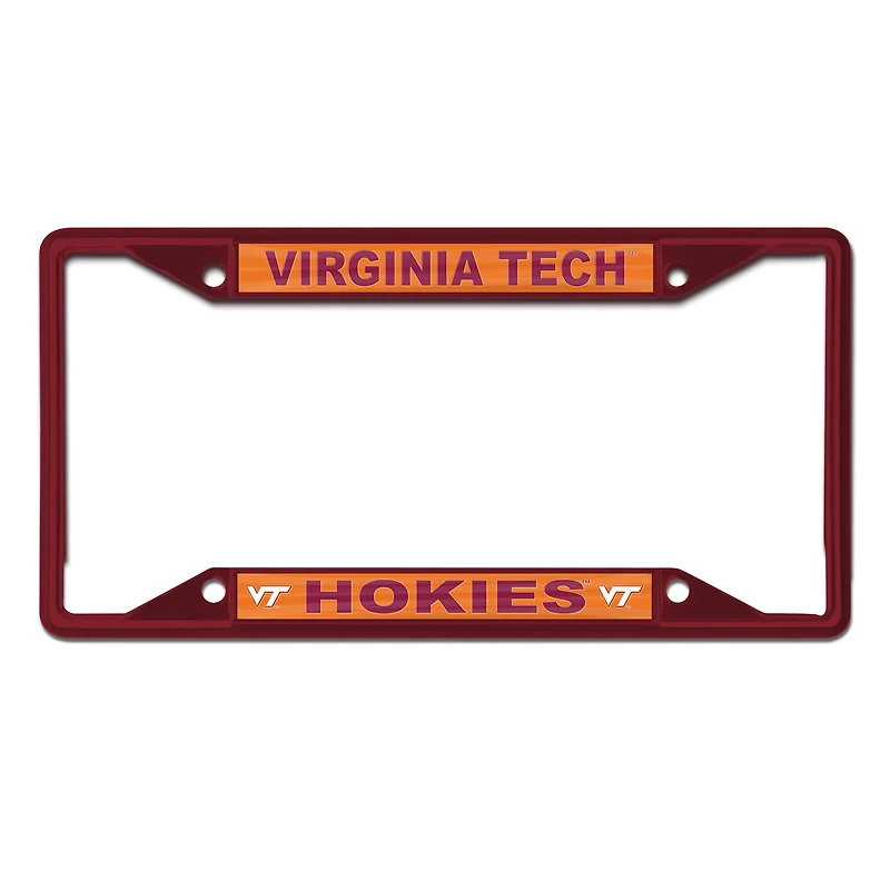 WinCraft Virginia Tech Hokies Chrome Colored License Plate Frame