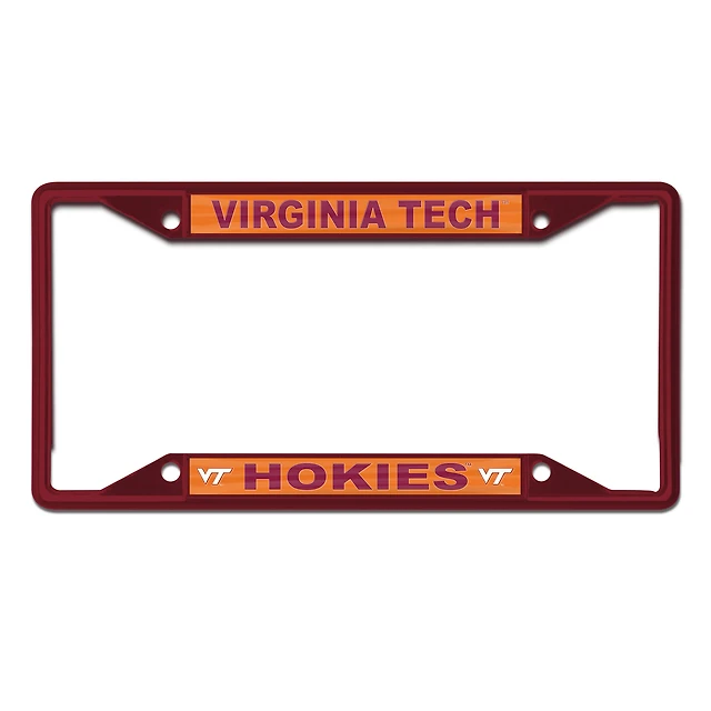 WinCraft Virginia Tech Hokies Chrome Colored License Plate Frame