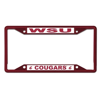 WinCraft Washington State Cougars Chrome Colored License Plate Frame