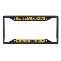 WinCraft West Virginia Mountaineers Chrome Colored License Plate Frame