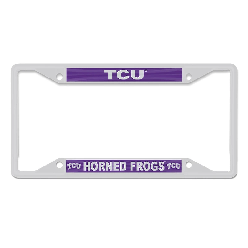 WinCraft TCU Horned Frogs Chrome Color License Plate Frame