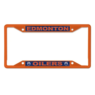 WinCraft Edmonton Oilers Chrome Color License Plate Frame
