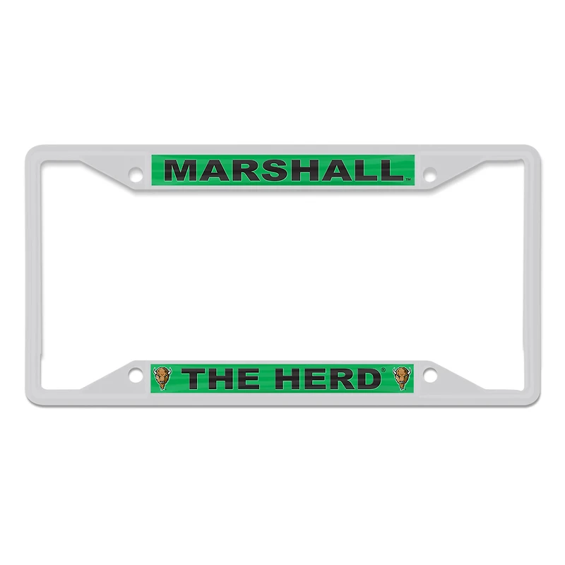 WinCraft Marshall Thundering Herd Chrome Color License Plate Frame