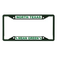 WinCraft North Texas Mean Green Chrome Color License Plate Frame