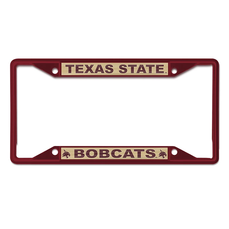 WinCraft Texas State Bobcats Chrome Color License Plate Frame