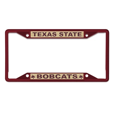 WinCraft Texas State Bobcats Chrome Color License Plate Frame