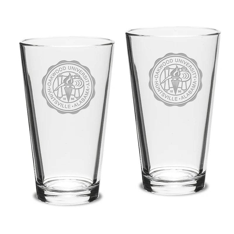 Oakwood University Ambassadors Team Design Two-Piece 16oz. Classic Pub Glass Set