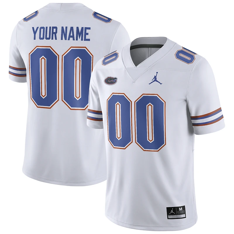 Men's Jordan Brand White Florida Gators Football Custom Game Jersey