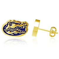 Dayna Designs Florida Gators Gold-Plated Enamel Post Earrings