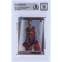 Evan Mobley Cleveland Cavaliers Autographed 2021-22 Panini Donruss Optic Rated Rookie #175 Beckett Fanatics Witnessed Authenticated 10 Rookie Card