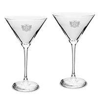 Lesley Lynx Two-Piece Traditional 10oz. Martini Glass Set