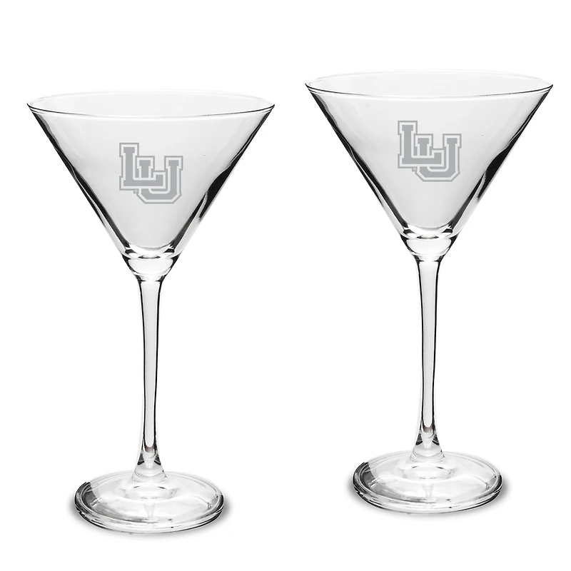 Lamar Cardinals Two-Piece Traditional 10oz. Martini Glass Set