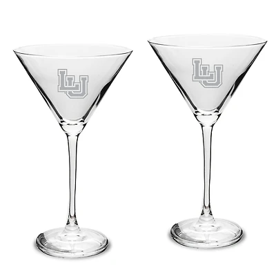 Lamar Cardinals Two-Piece Traditional 10oz. Martini Glass Set