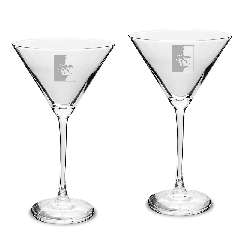 Pittsburg State Gorillas Two-Piece Traditional 10oz. Martini Glass Set