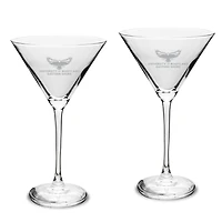 Maryland Eastern Shore Hawks Two-Piece Traditional 10oz. Martini Glass Set