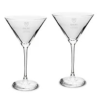 Oxford College Two-Piece Traditional 10oz. Martini Glass Set