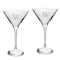 Mississippi University for Women Owls Two-Piece Traditional 10oz. Martini Glass Set