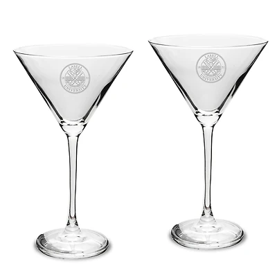 Lasell Lasers Two-Piece Traditional 10oz. Martini Glass Set