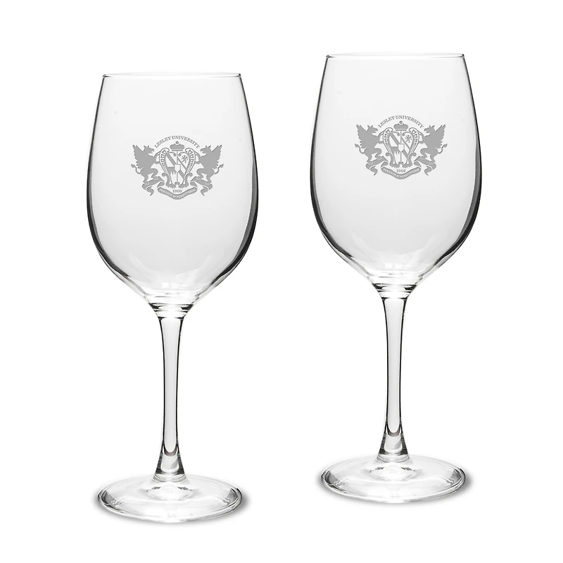 Lesley Lynx Two-Piece 16oz. Traditional White Wine Glass Set