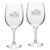 Houston Community College Two-Piece 19oz. Traditional Red Wine Glass Set