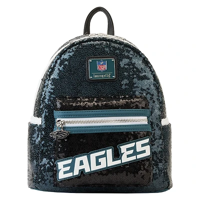 Loungefly Philadelphia Eagles Sequin Mini Backpack
