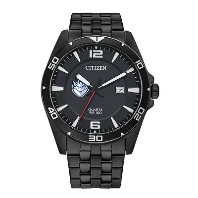 Men's Saint Louis Billikens Citizen Quartz Black-Tone Stainless Steel Watch
