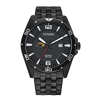 Men's Southern Miss Golden Eagles Citizen Quartz Black-Tone Stainless Steel Watch
