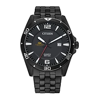 Men's Alabama State Hornets Citizen Quartz Black-Tone Stainless Steel Watch