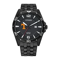 Men's Tennessee Volunteers Citizen Quartz Black-Tone Stainless Steel Watch