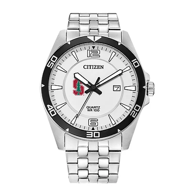 Men's Stanford Cardinal Citizen Quartz Stainless Steel Watch