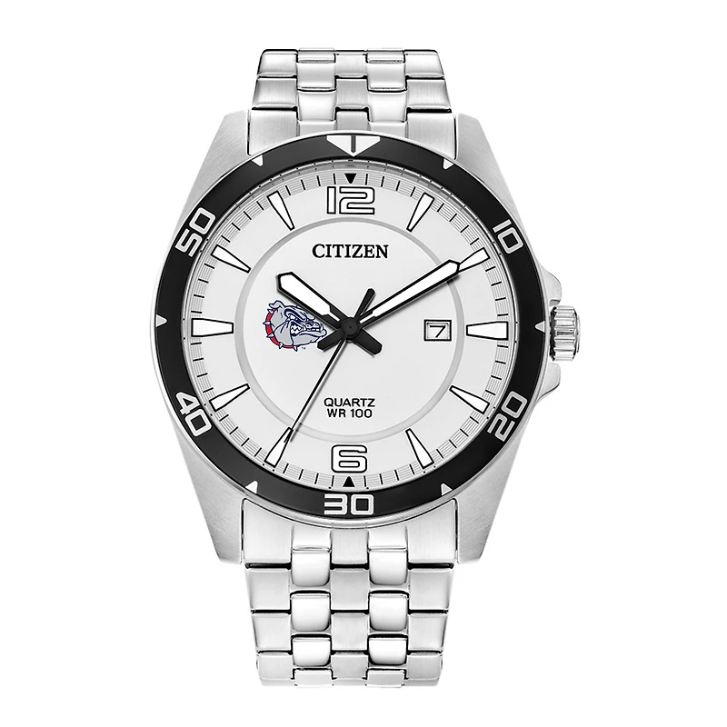Men's Gonzaga Bulldogs Citizen Quartz Stainless Steel Watch