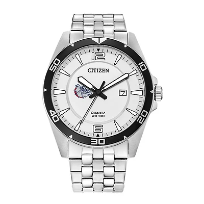 Men's Gonzaga Bulldogs Citizen Quartz Stainless Steel Watch